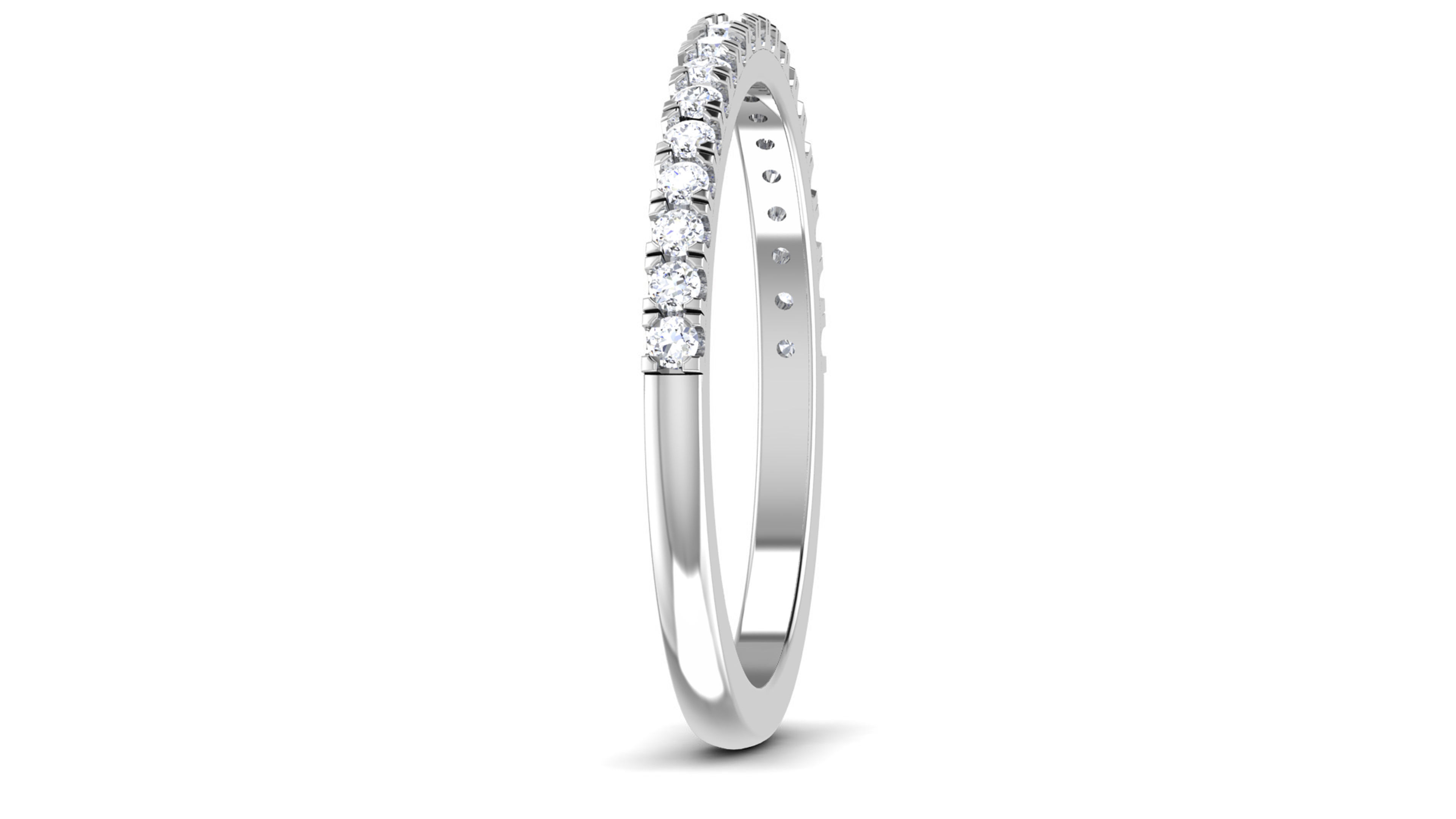 Solitaire Engagement Wedding Ring 3D print model_3