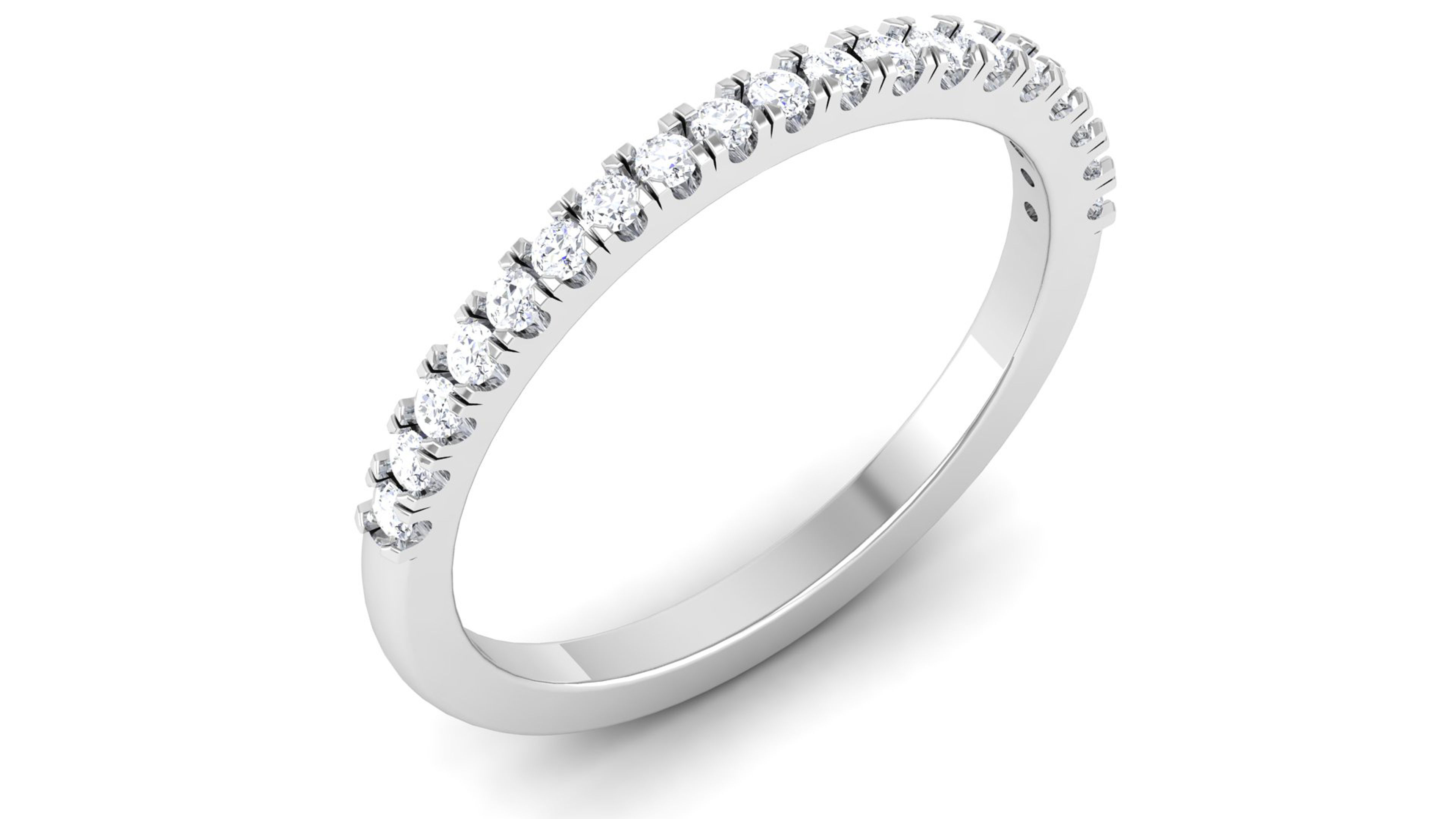 Solitaire Engagement Wedding Ring 3D print model_2