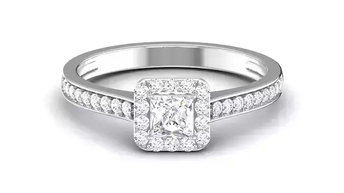 Engagement Wedding Ring Princess Bridal Ring
