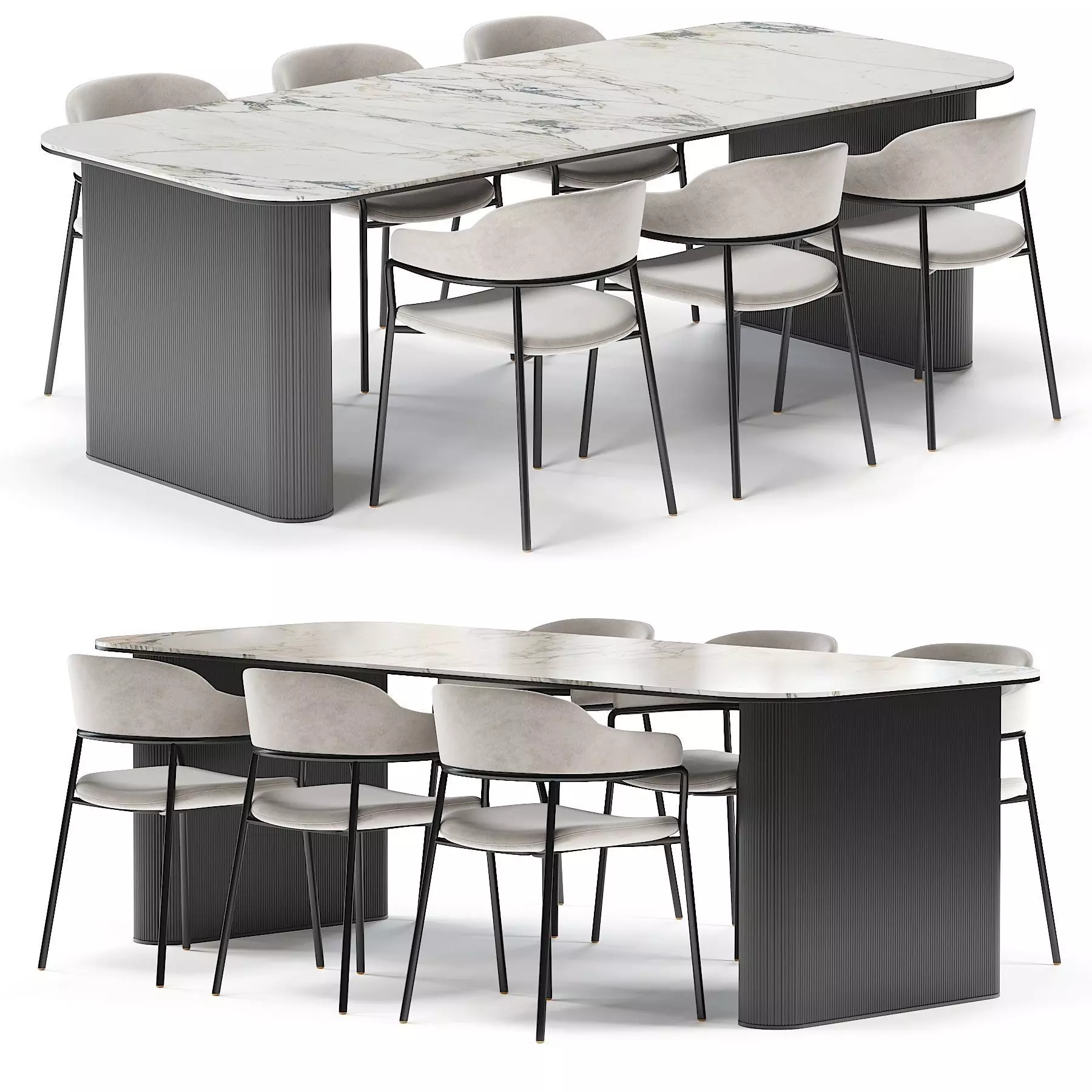 Signorina Dining table 3D model_0