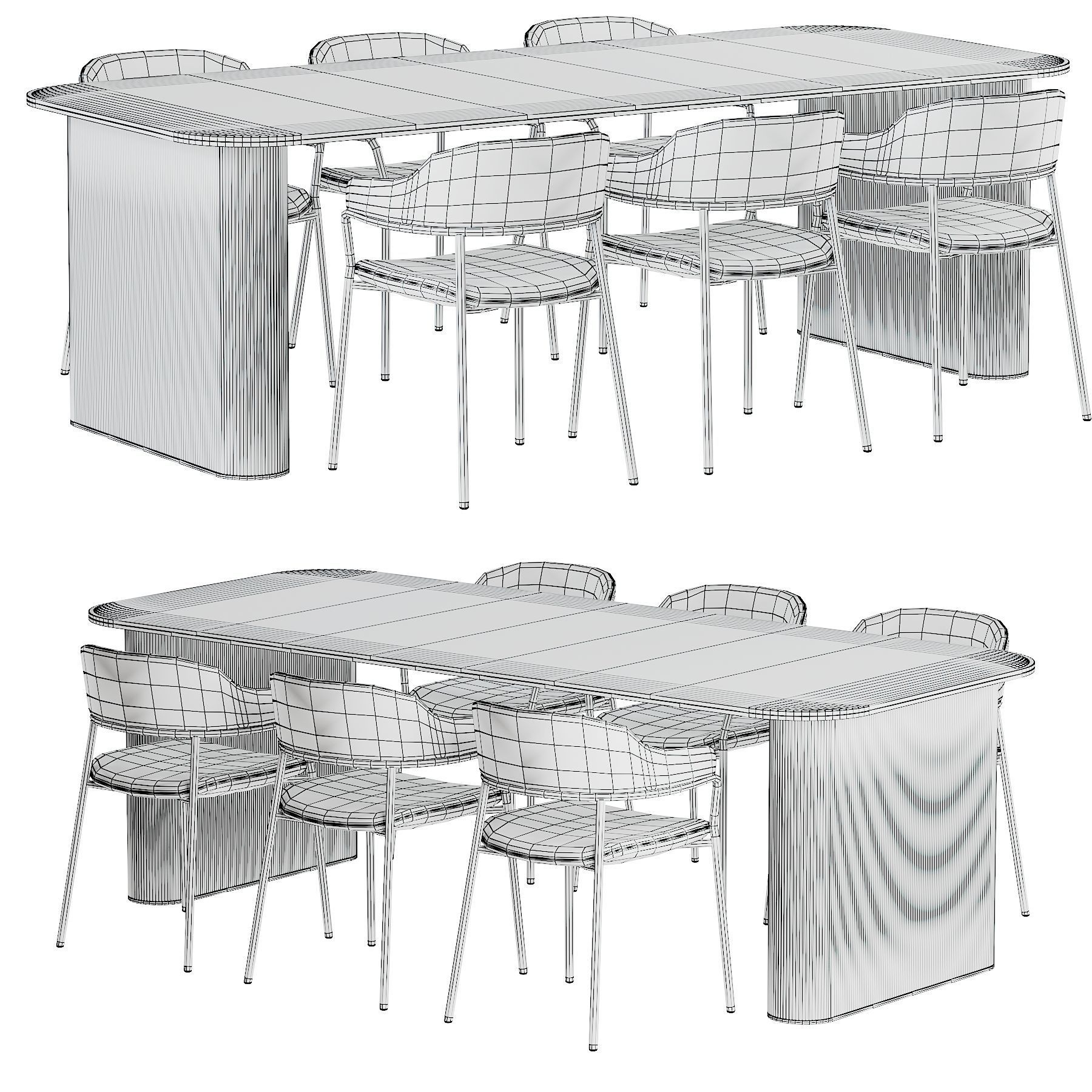 Signorina Dining table 3D model_2