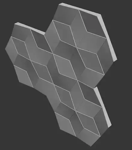 3D Wall Plaster -  geometric pattern design