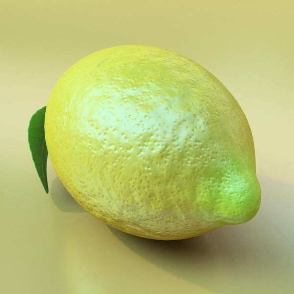 Lemons in Decorative Metal Wire Container 3D model_11