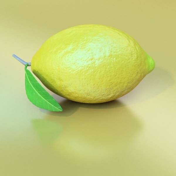Lemons in Decorative Metal Wire Container 3D model_10