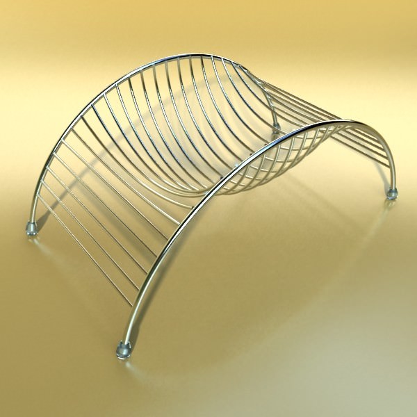 Lemons in Decorative Metal Wire Container 3D model_20