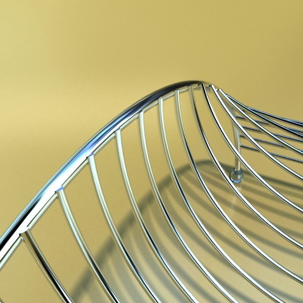 Lemons in Decorative Metal Wire Container 3D model_23