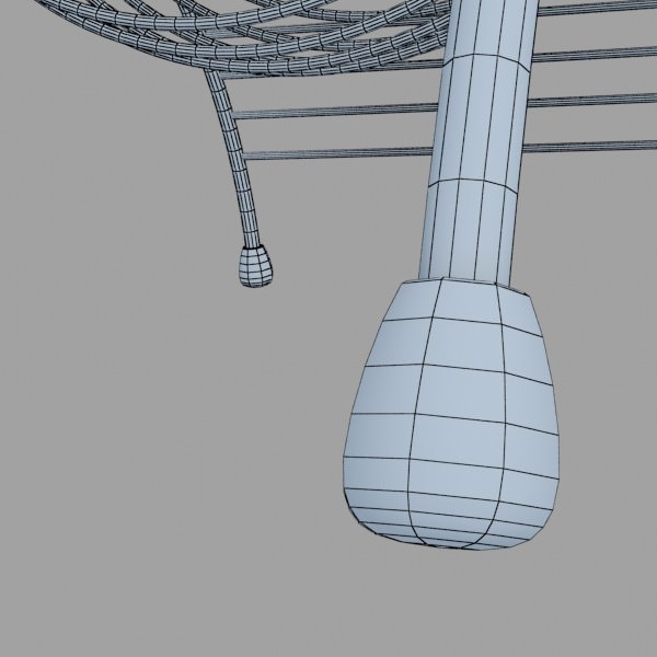 Lemons in Decorative Metal Wire Container 3D model_27