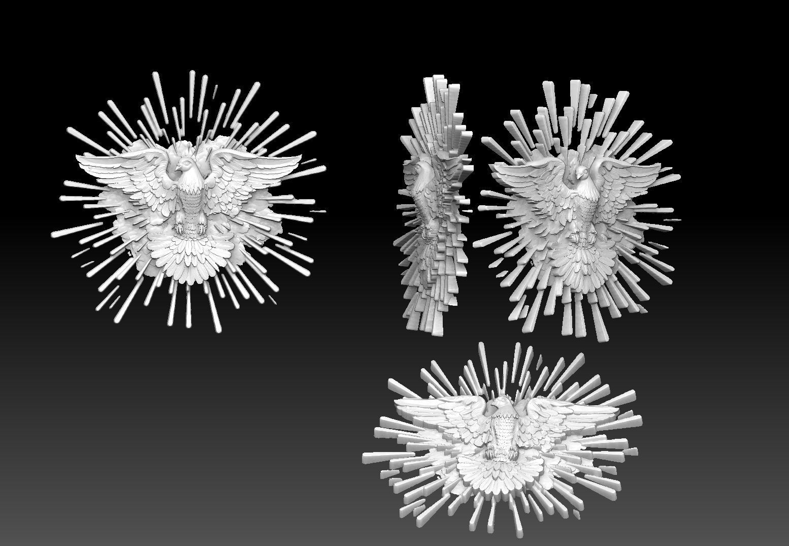 holy trinity  cnc relief 3D print model_5