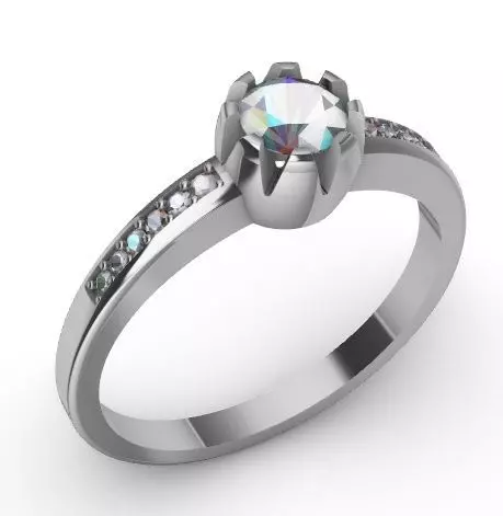 engagement ring 8 anillo de compromiso 3D print model