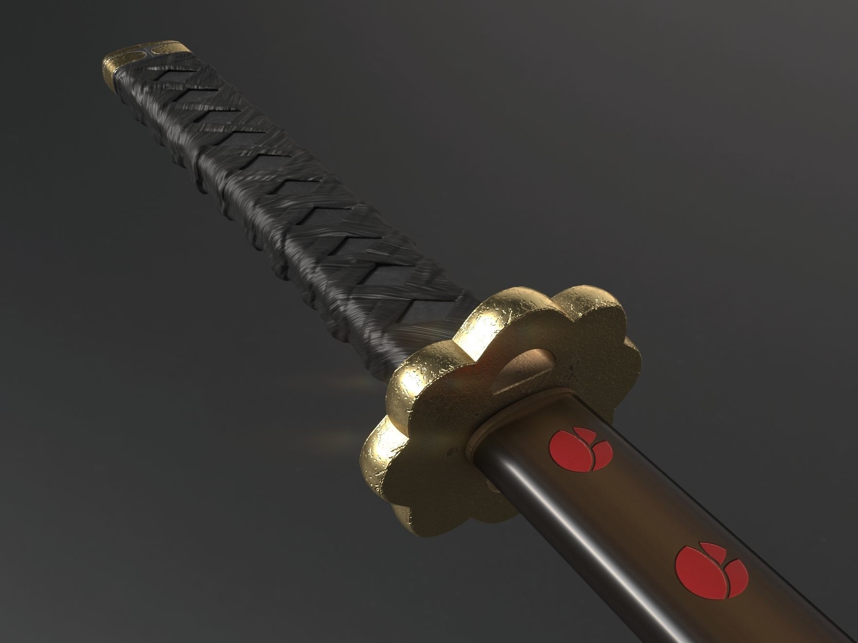Shusui katana free 3D model | CGTrader
