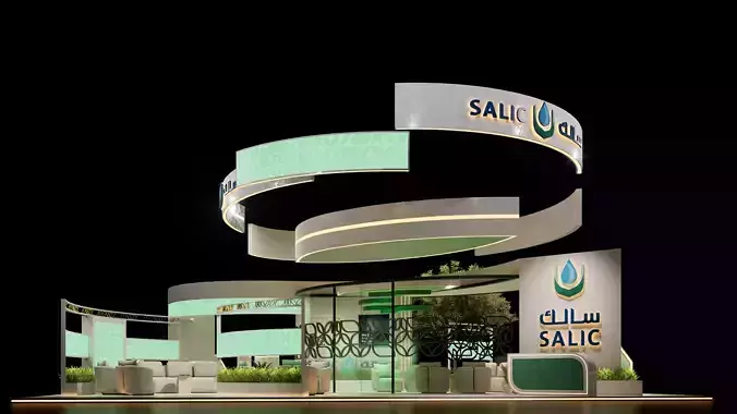 Exhibition booth design salic 3D model