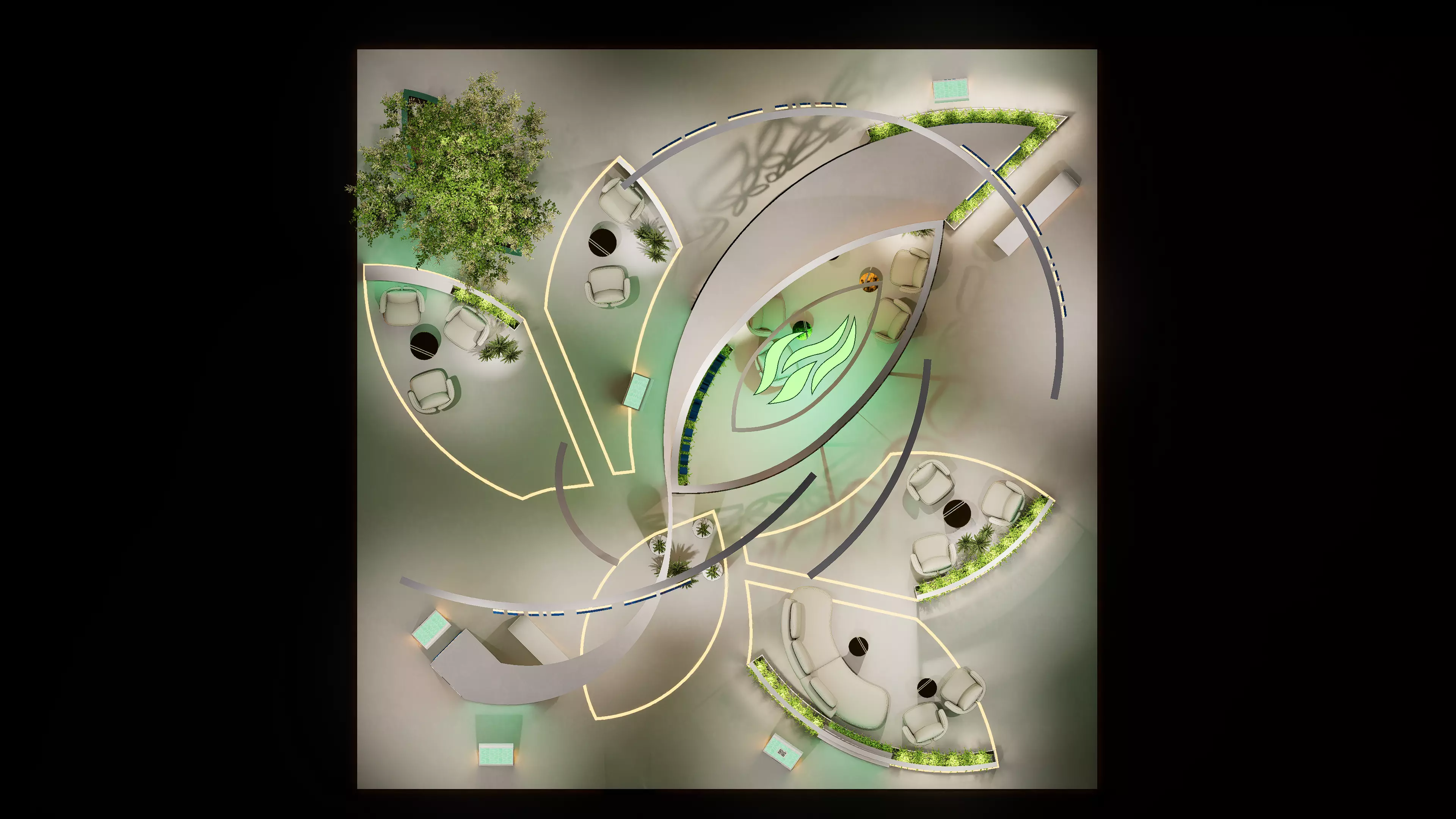 Exhibition booth design salic 3D model_5