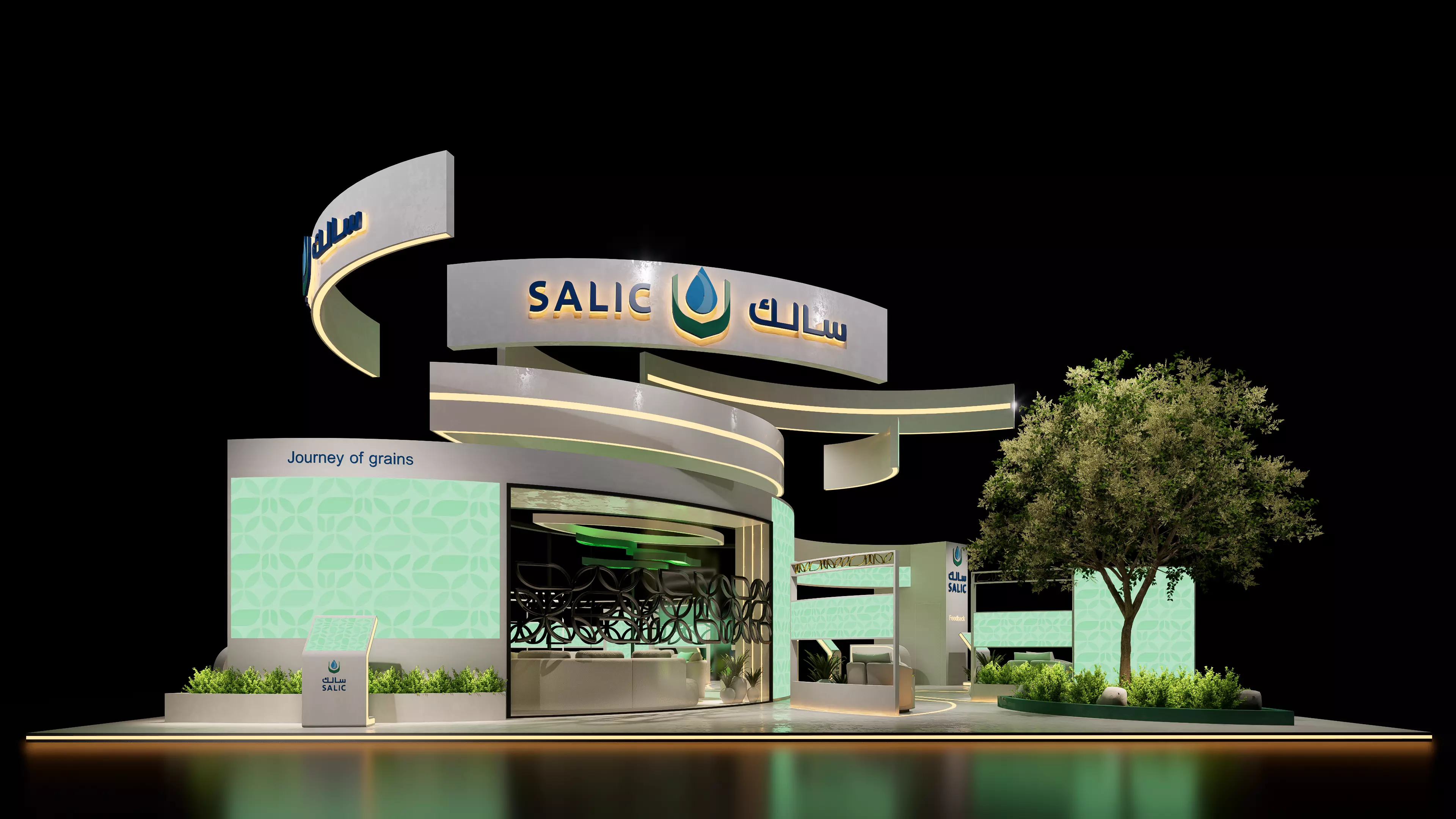 Exhibition booth design salic 3D model_3