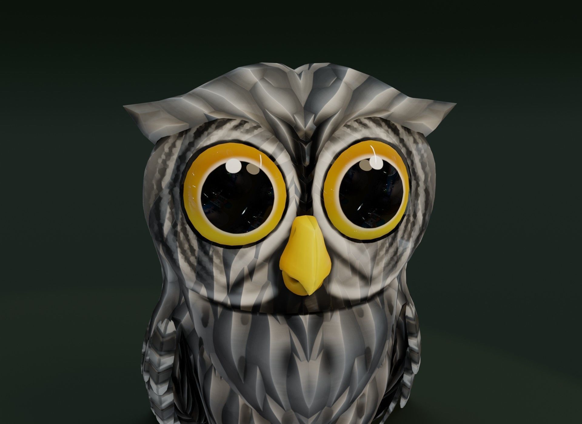 Cartoon Owl 3D Model Collection _51