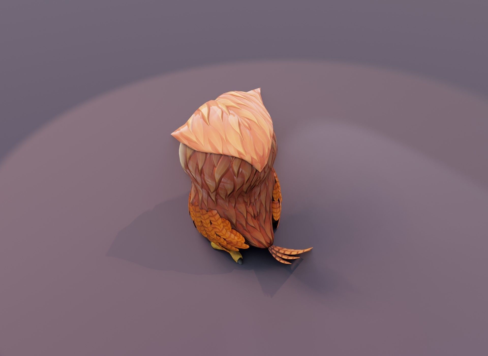 Cartoon Owl 3D Model Collection _10