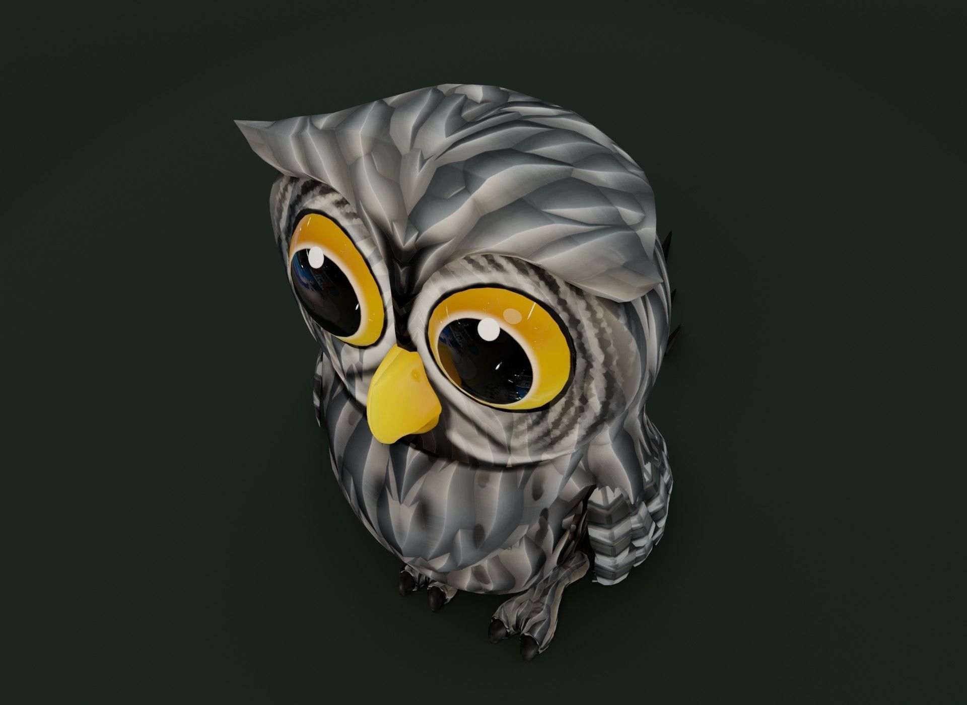 Cartoon Owl 3D Model Collection _48
