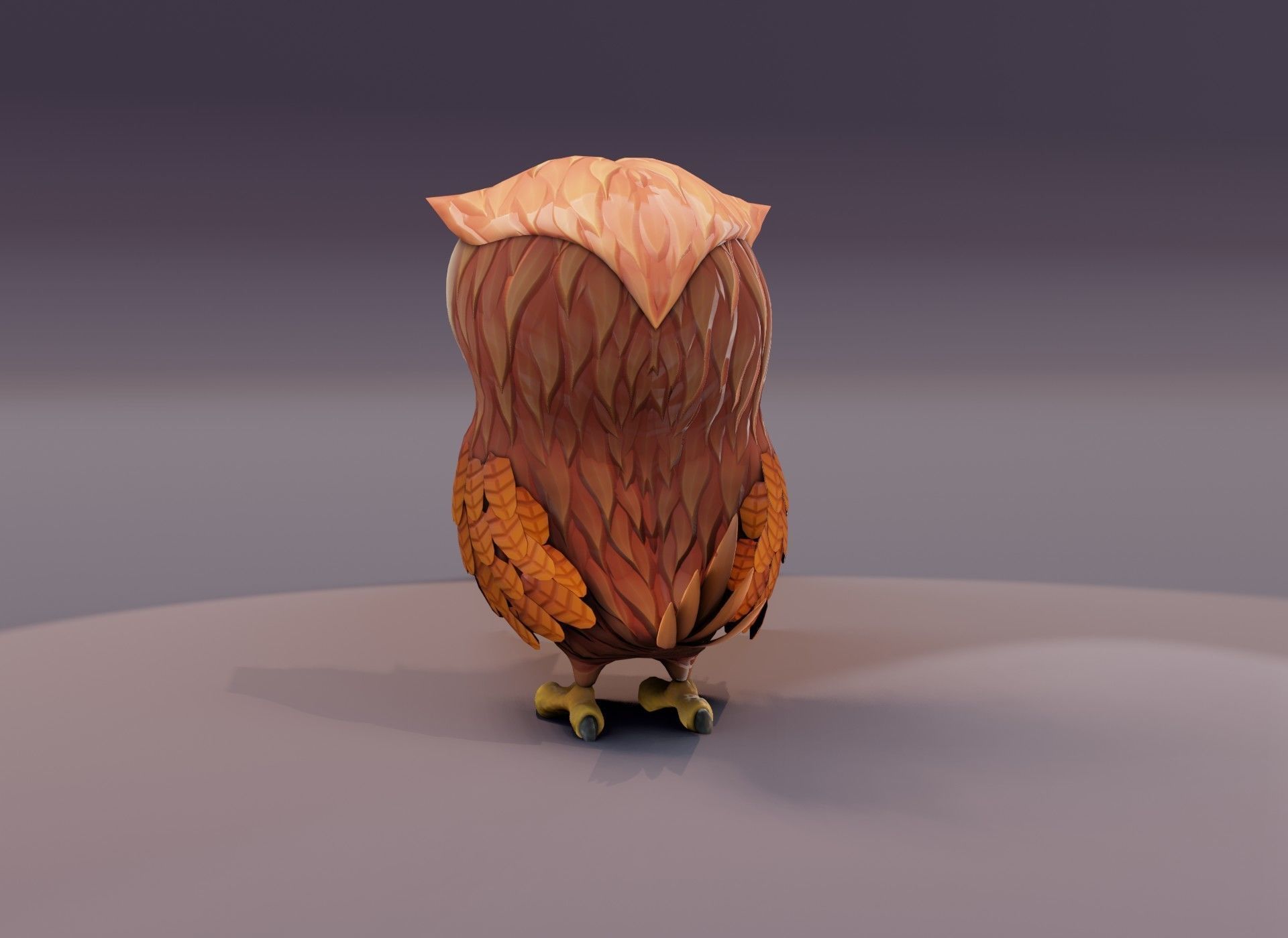 Cartoon Owl 3D Model Collection _27