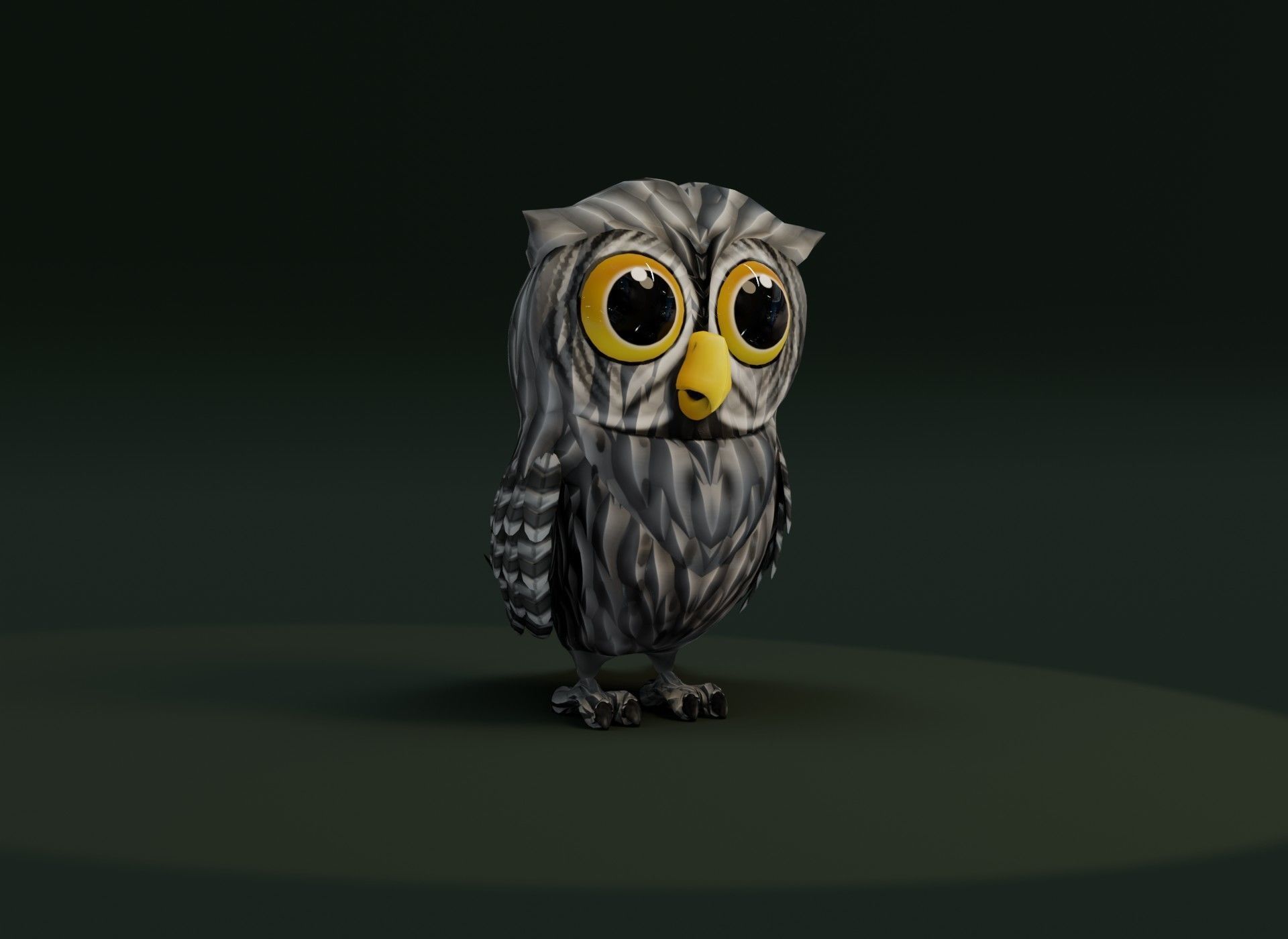 Cartoon Owl 3D Model Collection _14