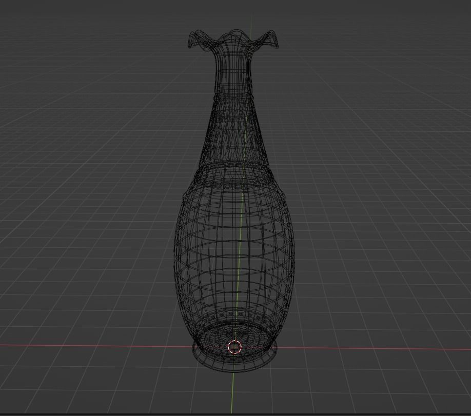 Ancient pottry black Beauty full 3D model for architecture  Low-poly 3D model_7