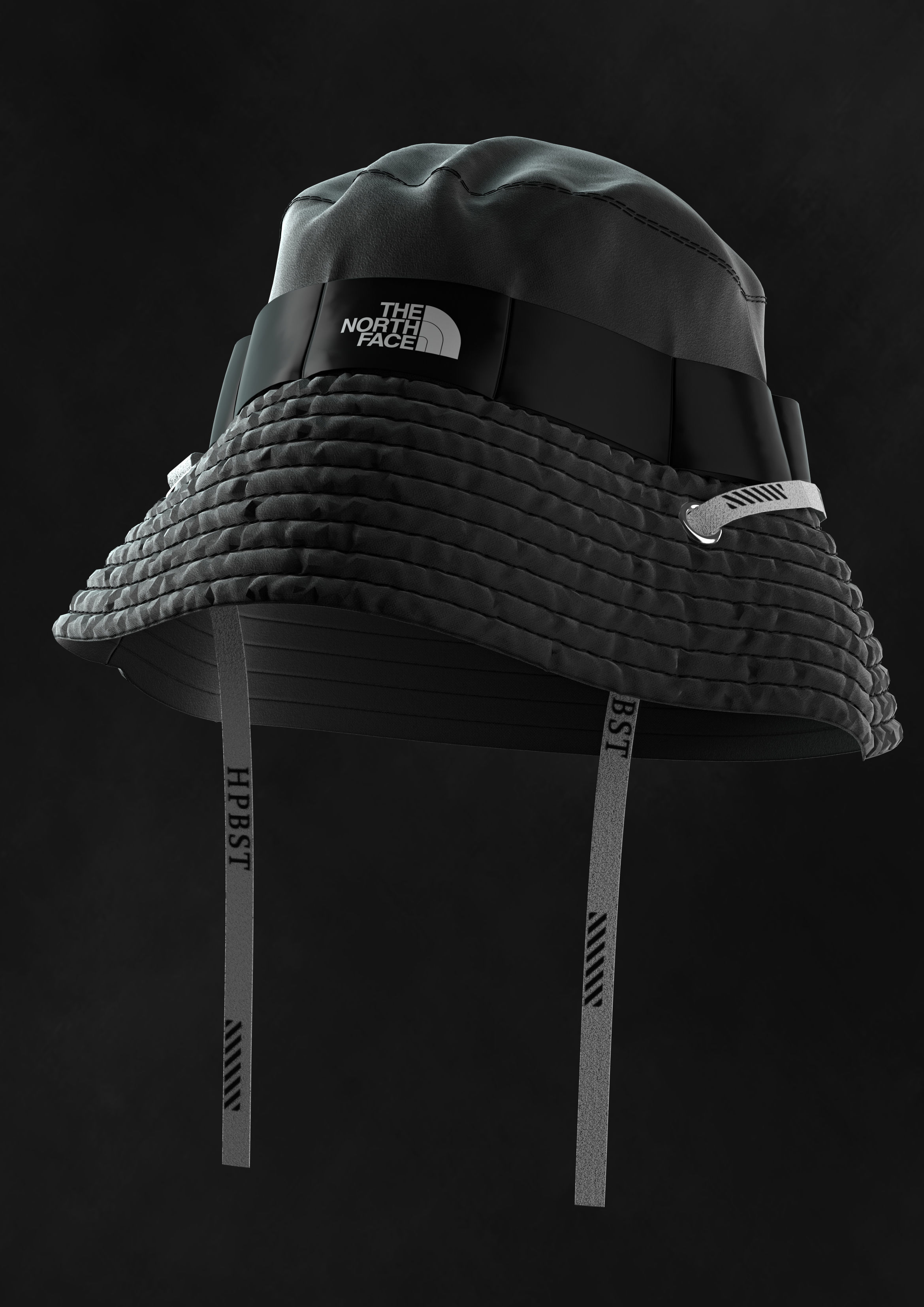 Panama gucci bucket hat 3D model_4