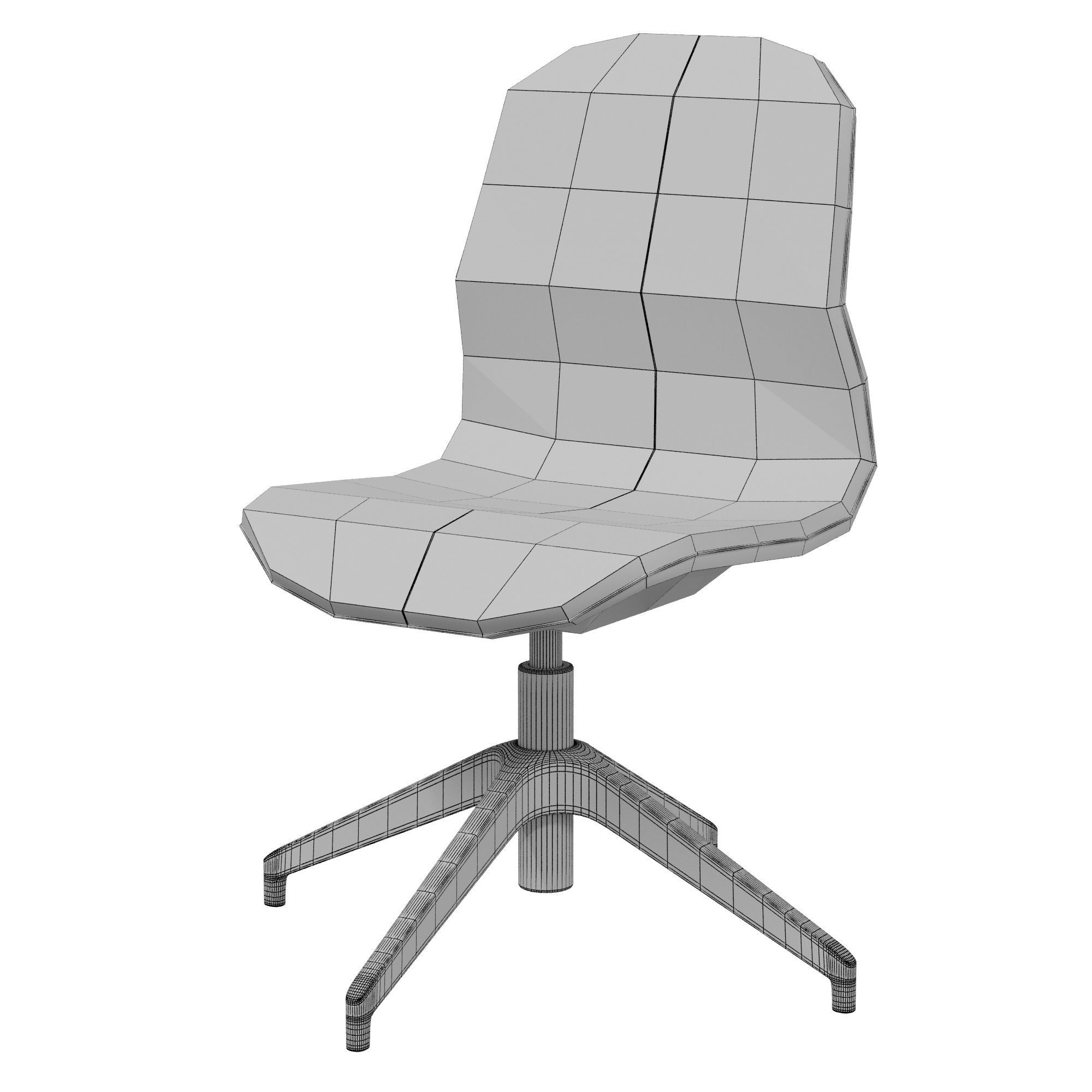 IKEA LANGFJALL LONGFJELLE Conference armchair 3D model_3