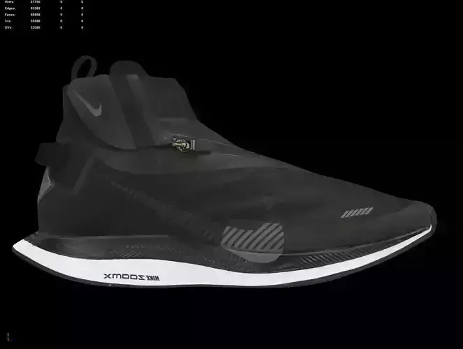 Cyberpunk fashion techwear sneaker  3D model