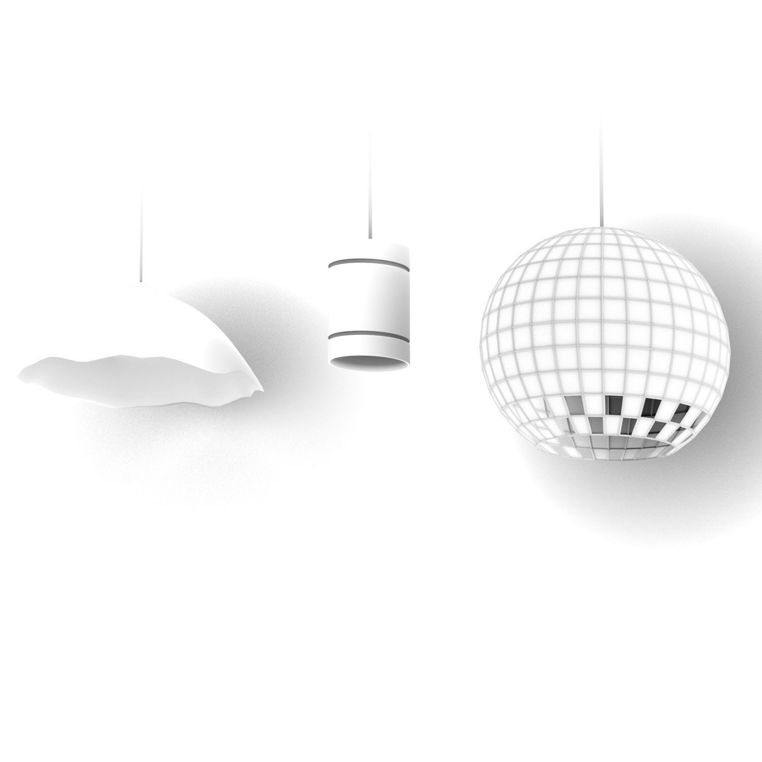 Lighting stone collection set02 Low-poly 3D model_3