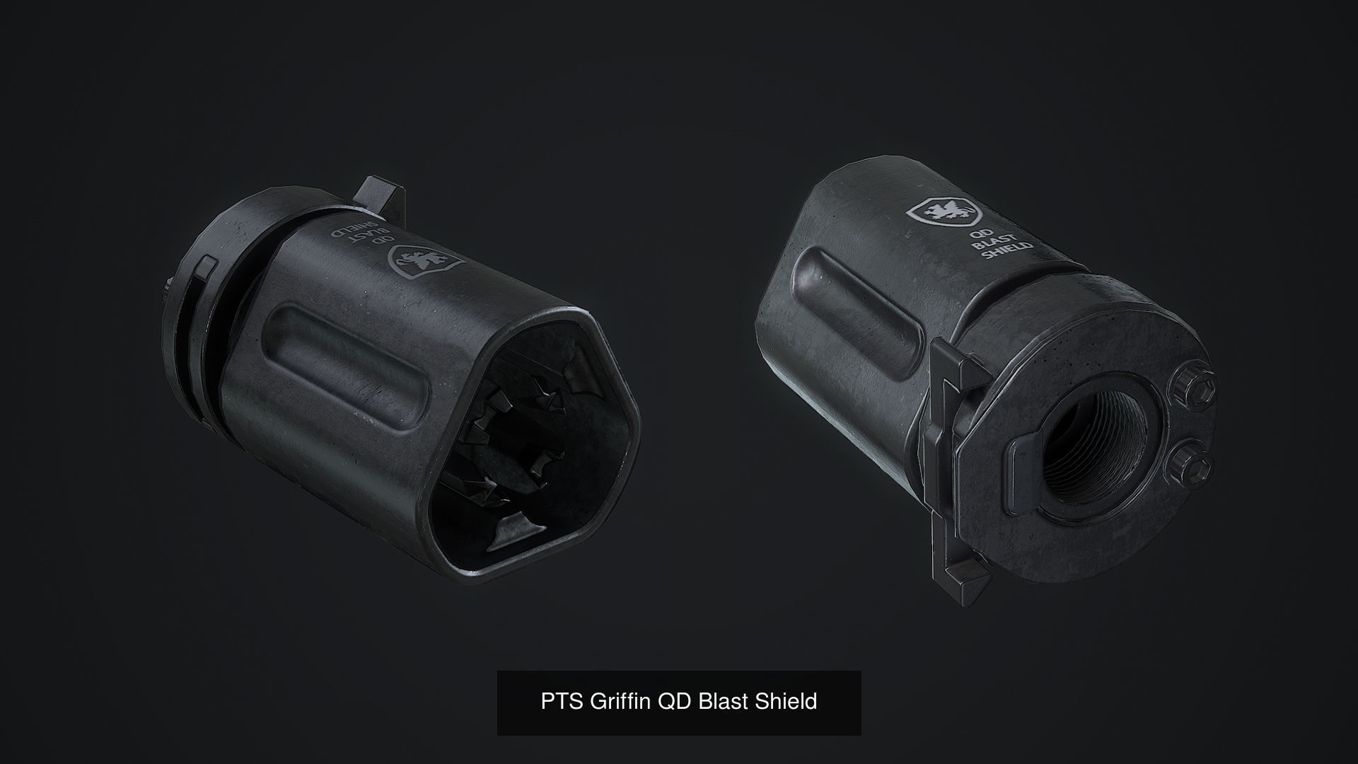PBR MUZZLE BRAKES  3D Model Collection_2