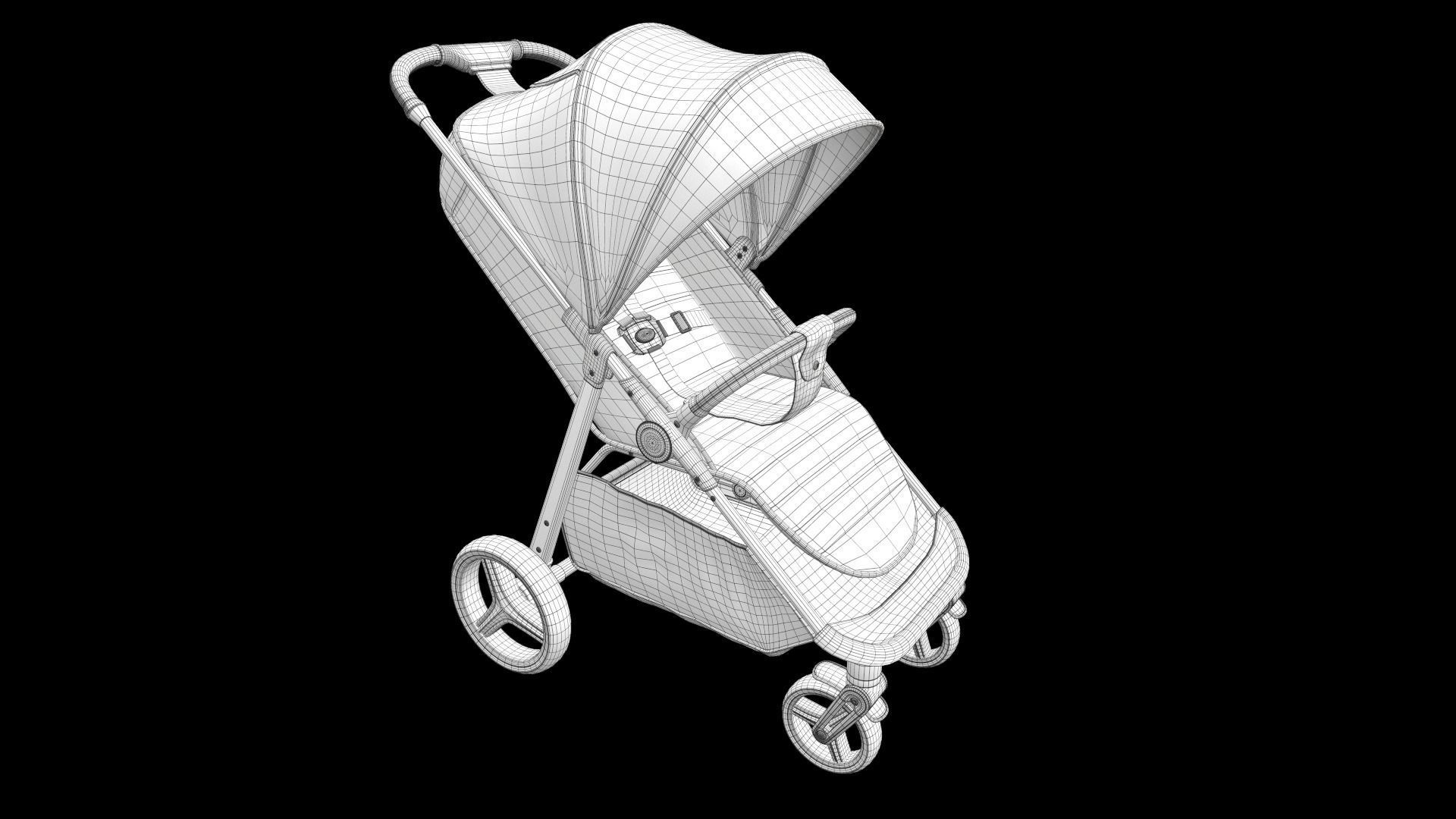 Stroller cibo 3D model_23