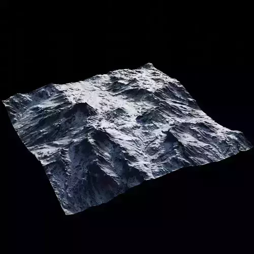 Snowy Mountain Free 3D model