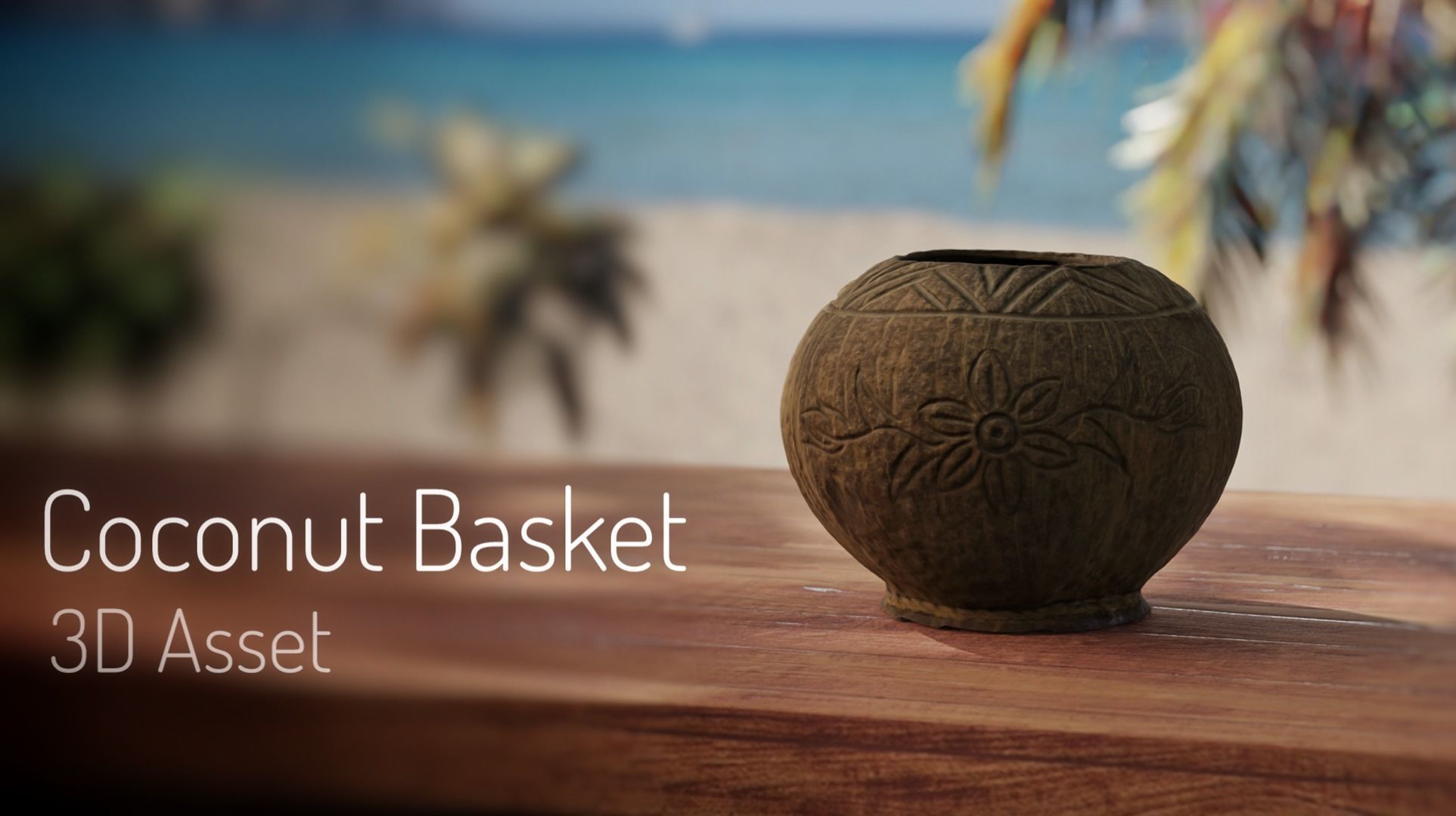 Coconut Cutlery Collection 3D Asset Pack 4 Models _3