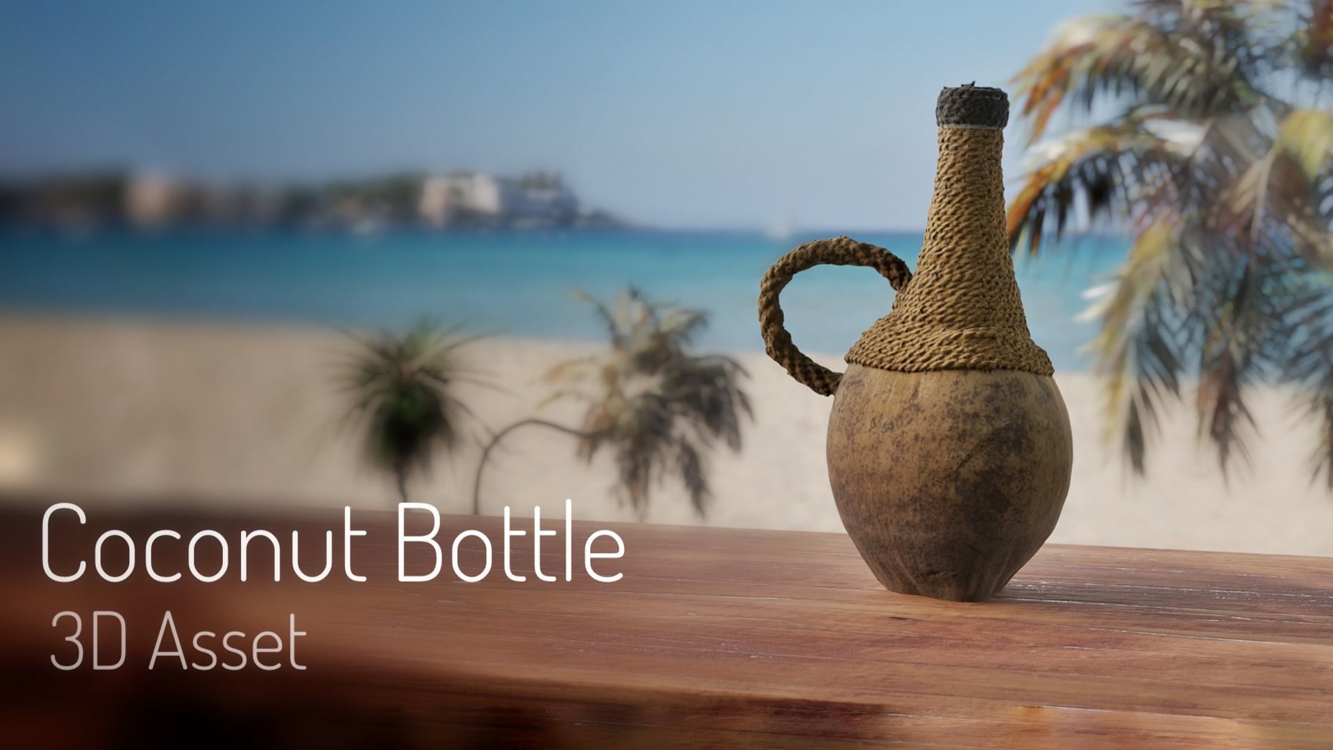 Coconut Cutlery Collection 3D Asset Pack 4 Models _4