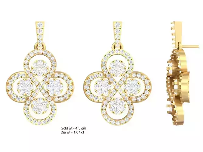 3d print diamond earrings