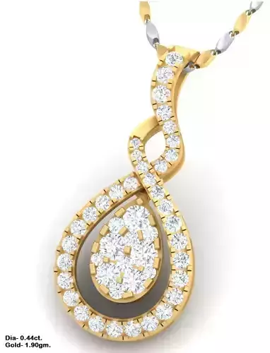 diamond pendant for 3d printing