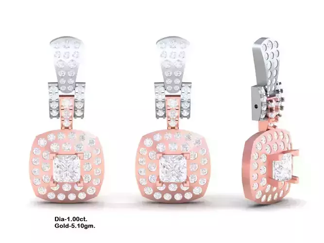 3d print diamond earrings 3D print model