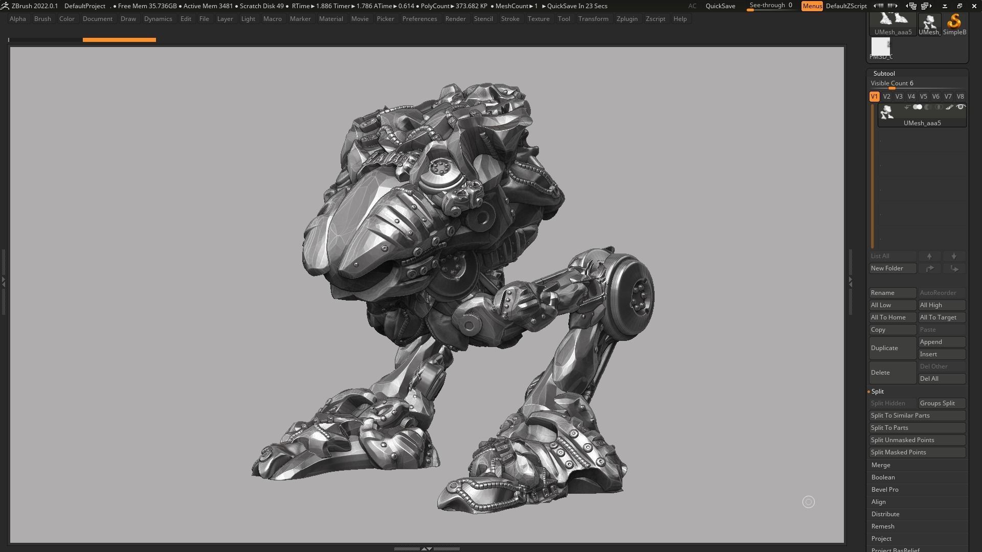 robot battle a06 3d print model 3D print model_15