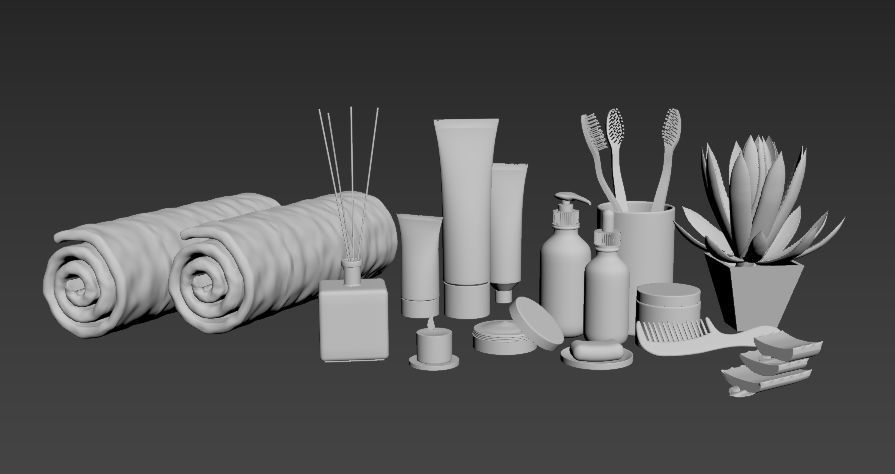 Bathroom Kit 3D model_8