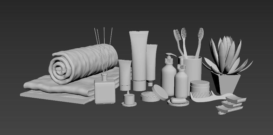 Bathroom Kit 3D model_7