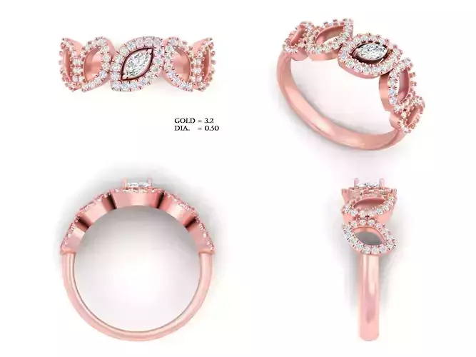 snake ring for 3d printing