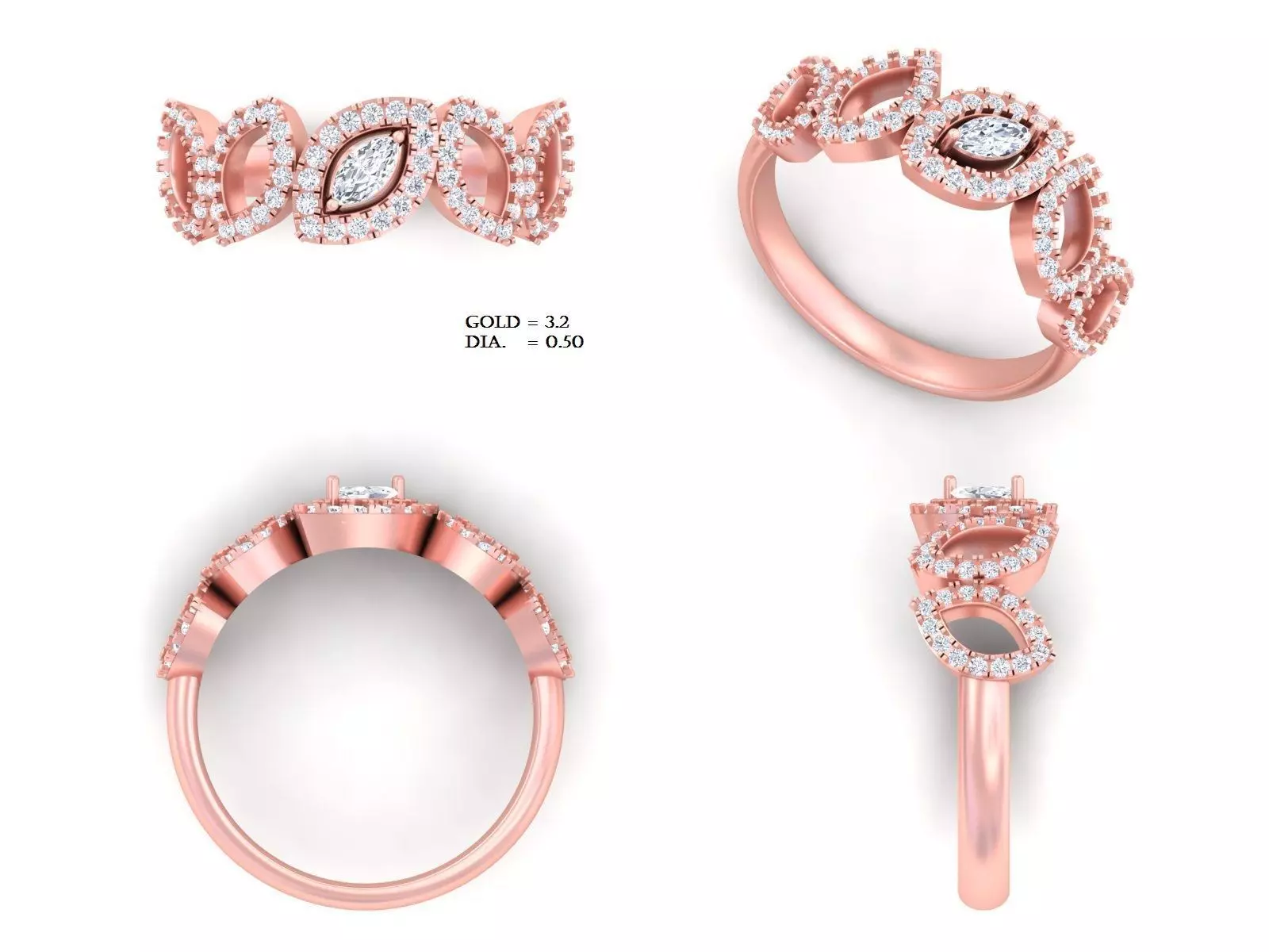 snake ring for 3d printing 3D print model