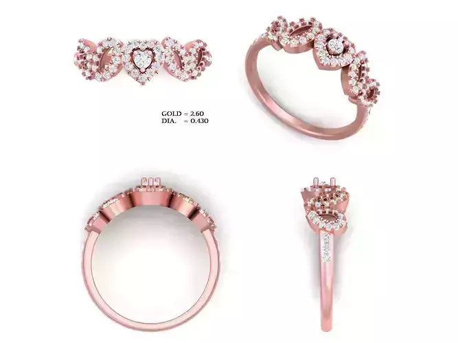 Diamond ring for 3d printing