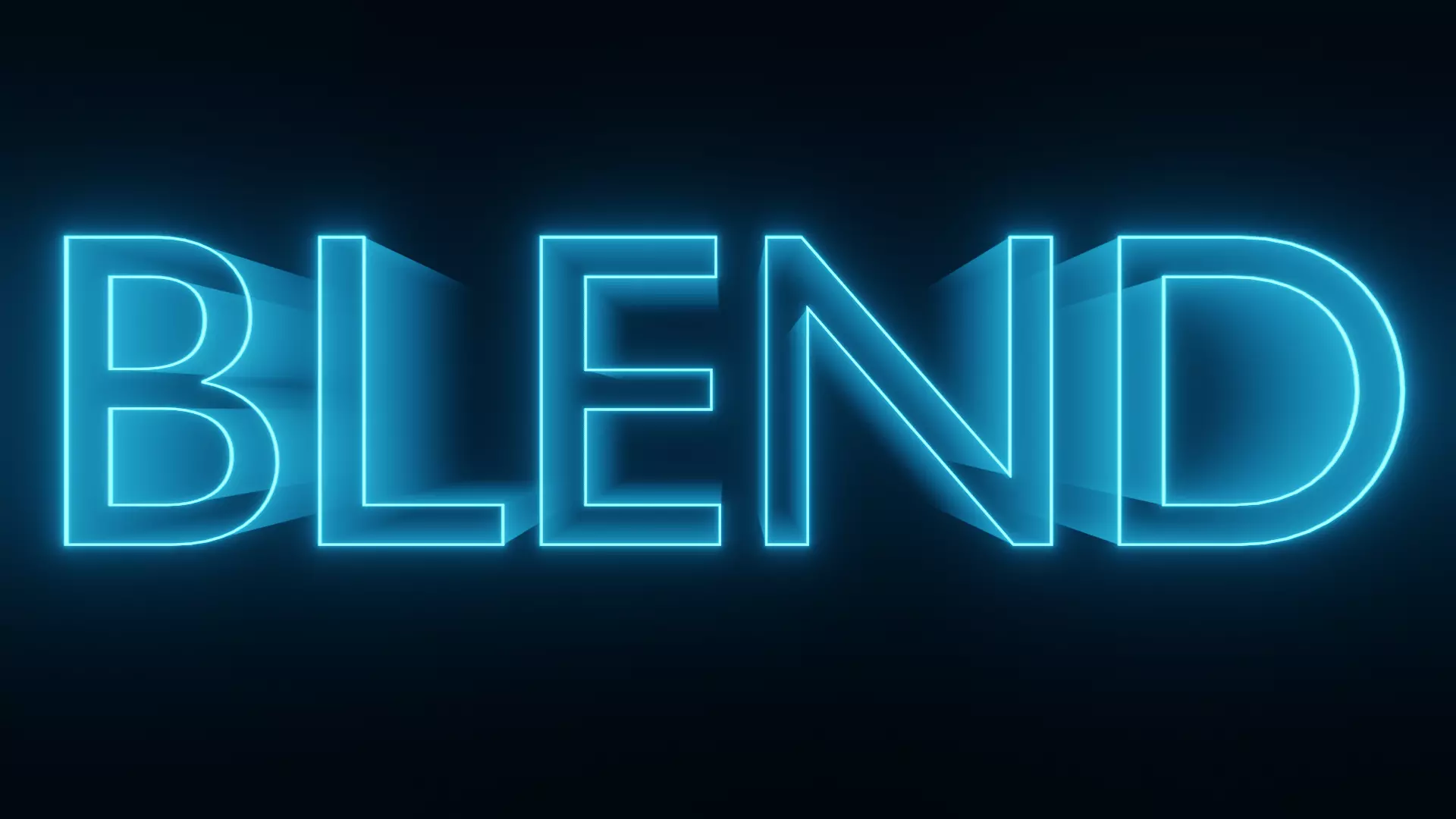 80s Style Text Animation - made in Blender Low-poly 3D model_0