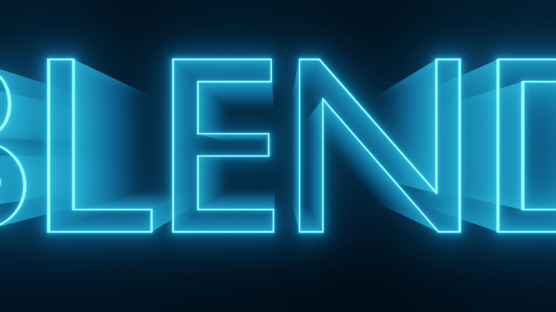 80s Style Text Animation - made in Blender Low-poly 3D model_10