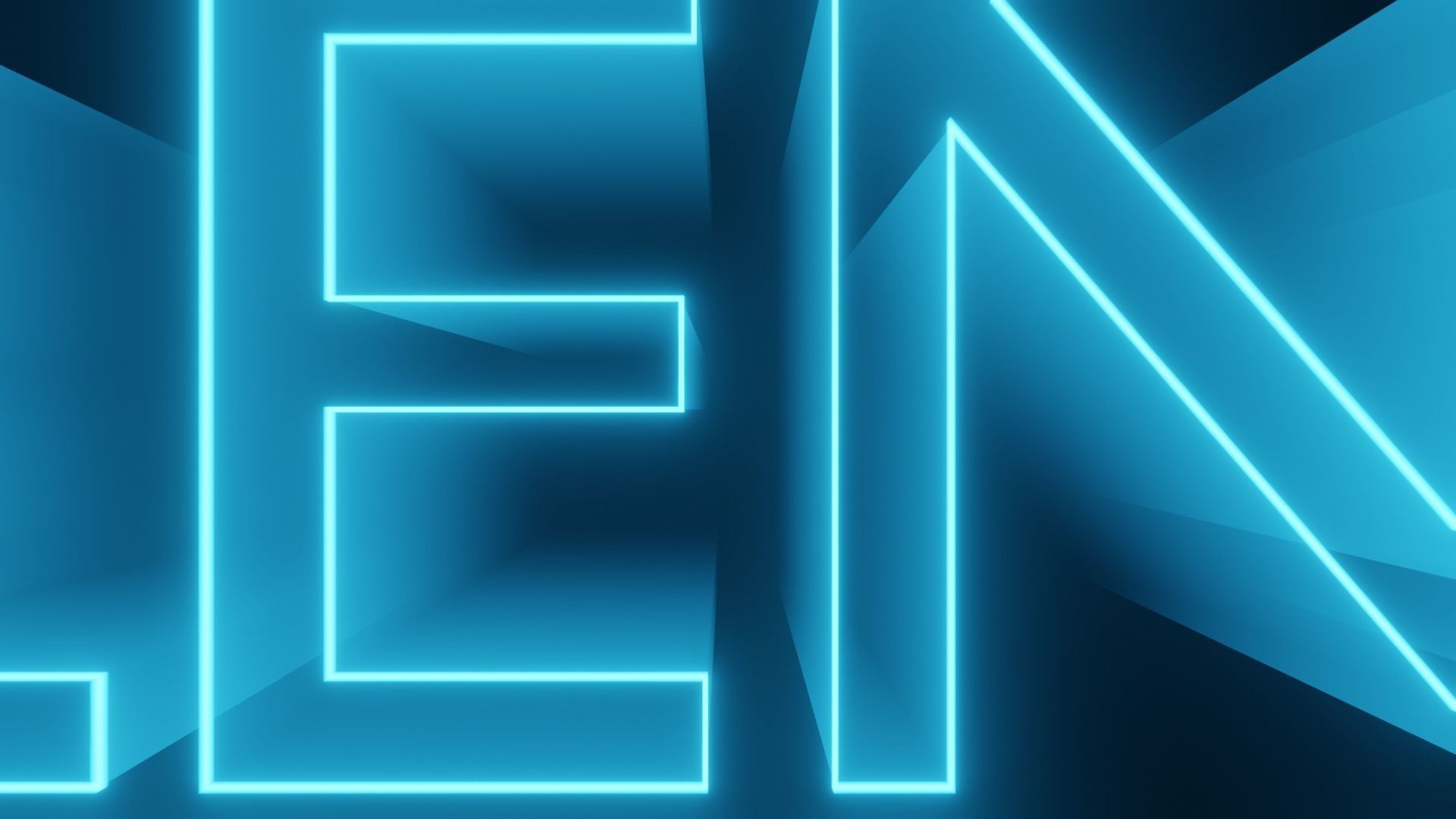 80s Style Text Animation - made in Blender Low-poly 3D model_7