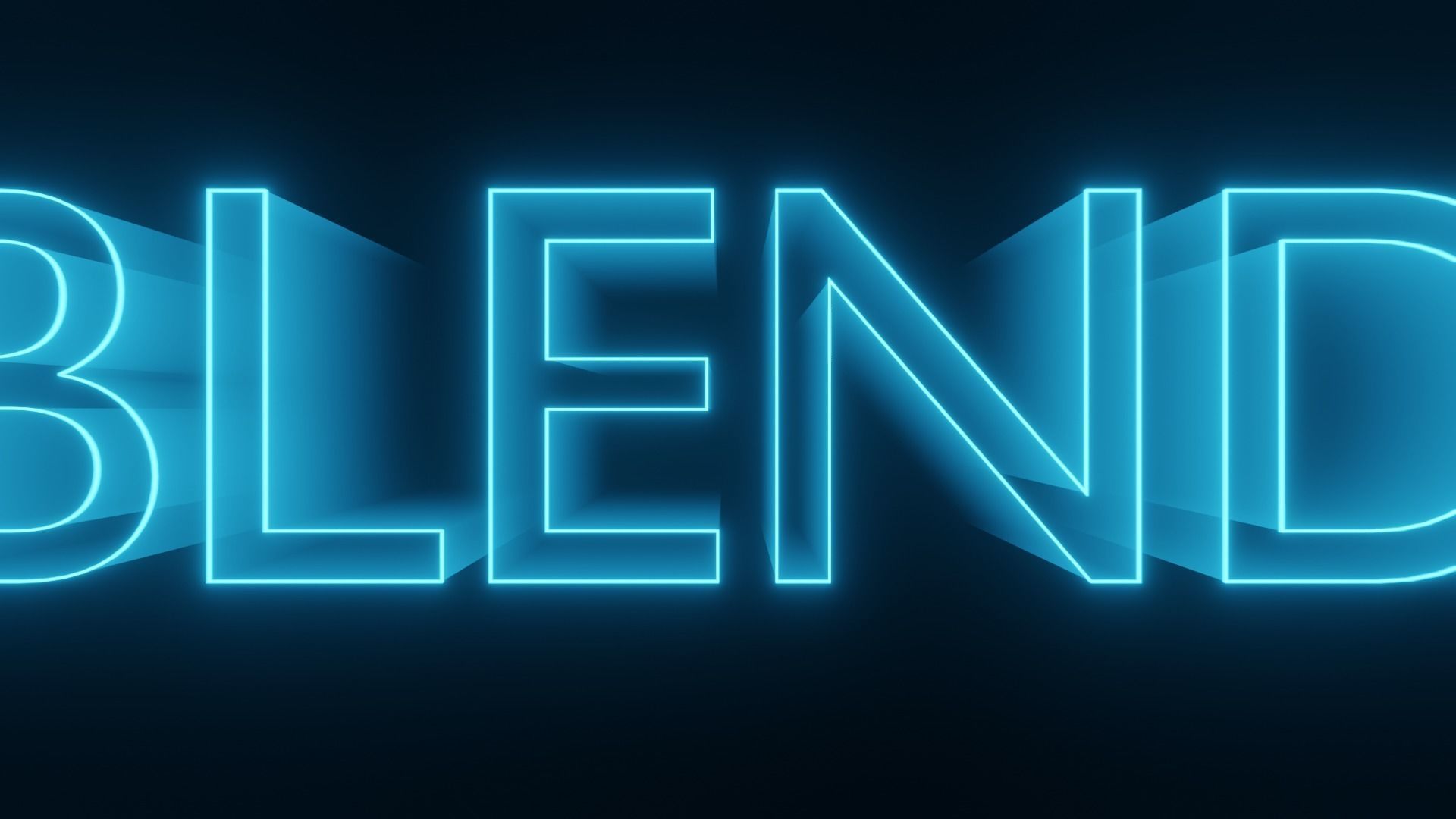 80s Style Text Animation - made in Blender Low-poly 3D model_11