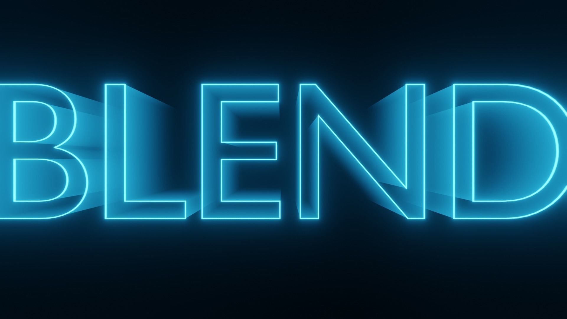 80s Style Text Animation - made in Blender Low-poly 3D model_12