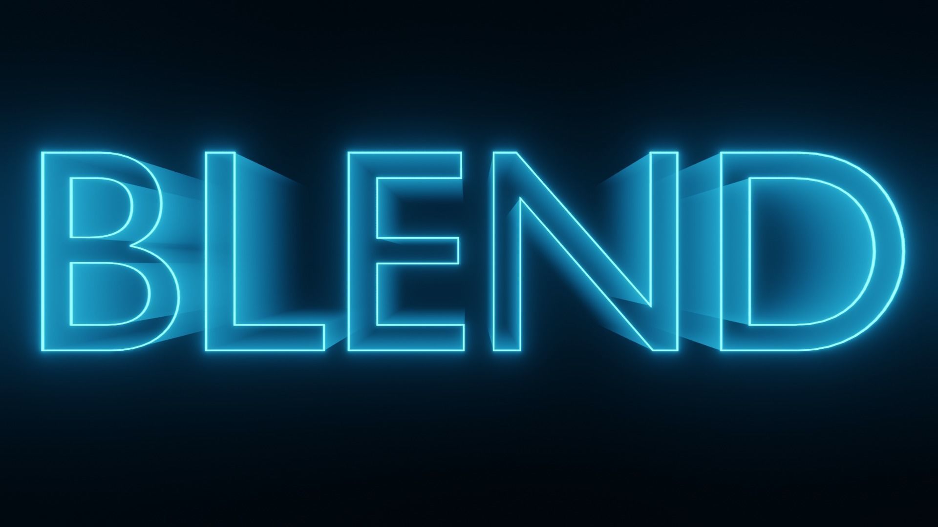 80s Style Text Animation - made in Blender Low-poly 3D model_13