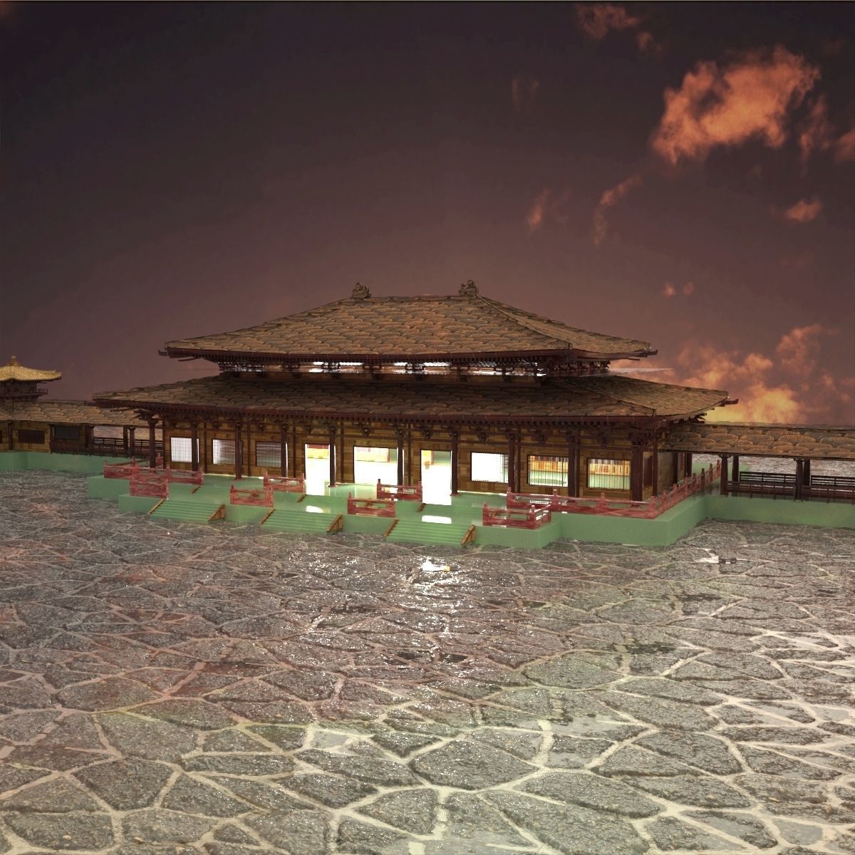 Chinese palace  3D model_5
