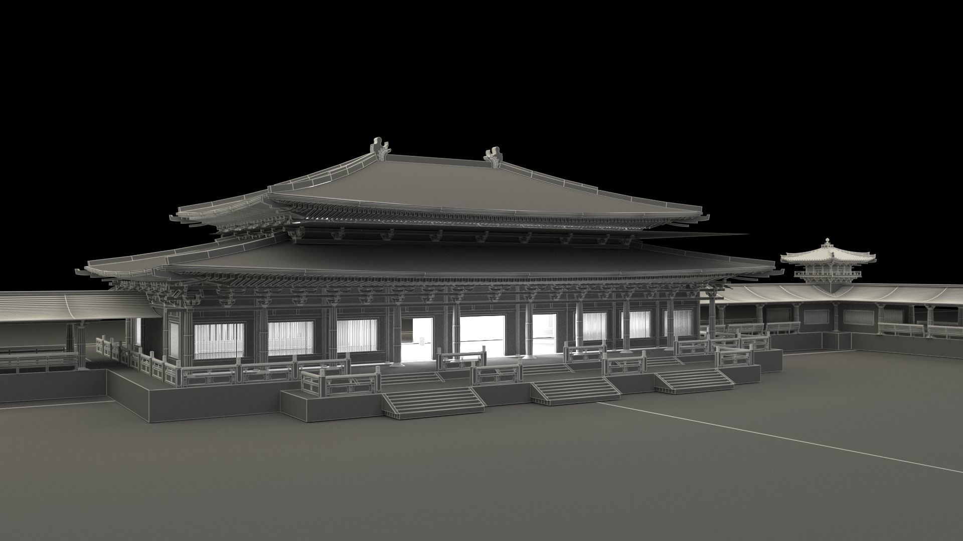 Chinese palace  3D model_6