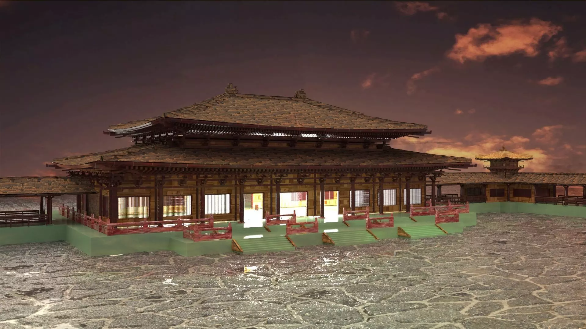 Chinese palace  3D model_0